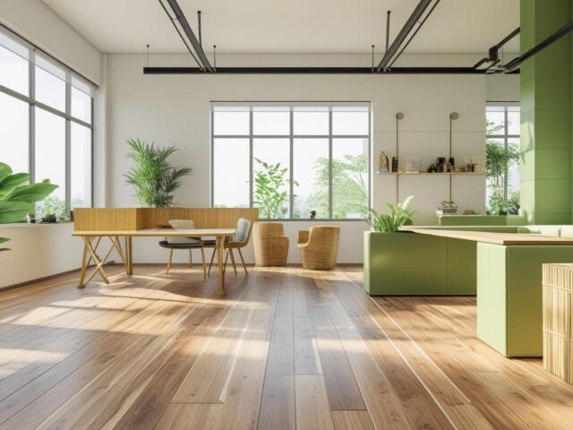 Materiais sustentáveis no escritório: do piso ao mobiliário