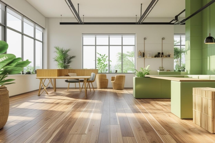 Materiais sustentáveis no escritório: do piso ao mobiliário