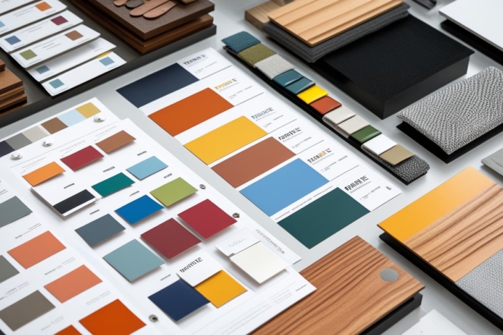 Design focado em identidade visual corporativa: paletas, materiais e mobiliário