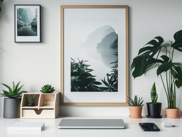 Detalhes decorativos que facilitam a rotina de trabalho