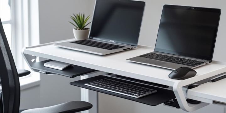 Estação de trabalho ergonômica compacta: eficiência espacial em escritórios pequenos
